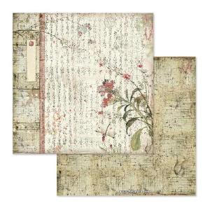 Stamperia  -Oriental - Poems      12 x 12" Sale 2025 Unisex