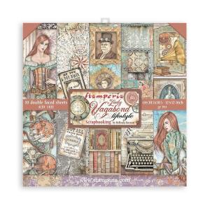 Stamperia  - Lady Vagabond Lifestyle - Paper Pad  10 pk - 12 x 12" Cheap Explore