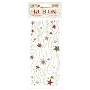 Stamperia - Rub Ons - Gear up for christmas - Stars Huge Surprise Cheap Online