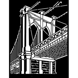 Stamperia - Sir Vagabond Aviator - Stencil - Brooklyn Bridge Shipping Discount Sale