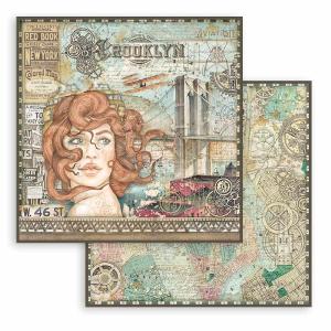 Stamperia  - Sir Vagabond Aviator - Lady -   12 x 12" Discount Wholesale
