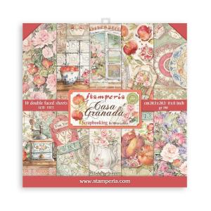 Stamperia - Casa Granada - Paper Pad - 8 x 8" Classic For Sale