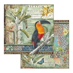 Stamperia - Amazonia - Toucan -    12 x 12" Outlet Cheap Pices