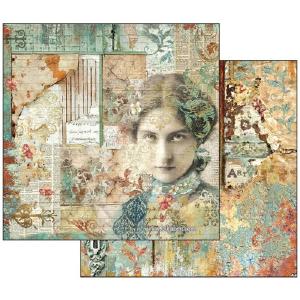 Stamperia -  Time is an illution - Face     12 x 12" Discount Shop For