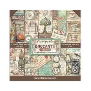 Stamperia - Brocante Antiques  - Paper Pad - 8 x 8" Outlet Cheap Pice