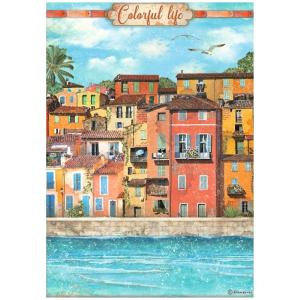 Stamperia - Blue Dream - Colorful Life - Rice Paper A4 Best Place Cheap Pice