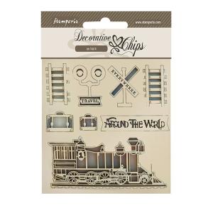 Stamperia - Around the world - Decorative Chips - Train Clearance Online