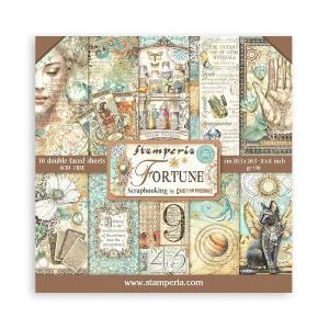 Stamperia - Fortune  - Paper Pad - 8 x 8" (10 sheets) Outlet Pay With Paypal