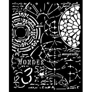 Stamperia - Master of Magic - Thick Stencil - Gothic Texture Discount Countdown Package