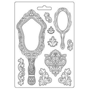 Stamperia  - Soft Mould -  Rose Parfum - Mirrors - A5 Sast Online