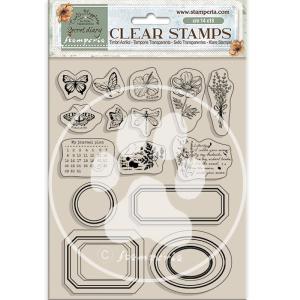Stamperia - Create Happiness - Clear Stamp -  Secret Diary Labels Sale Best Wholesale