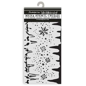 Stamperia - Dewdrops - Stencil - Snowflakes and ice Low Pice Fee Shipping