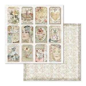 Stamperia - Imagine - Imagine Tags     12 x 12" New Online