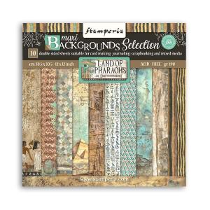 Stamperia - Fortune - Backgrounds  - Land of Pharos - Paper Pack - 12" x 12" Cheap Sale Enjoy