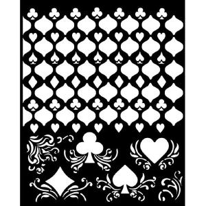 Stamperia - Master of Magic - Thick Stencil - Cards Pattern Cheap Sale Geniue Stockist
