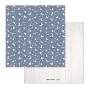 Stamperia - Texture - Flowers on Blue Background  12 x 12" Genuine Sale Online