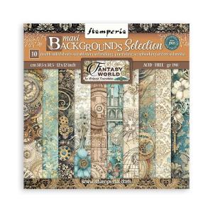 Stamperia - Sir Vagabond in Fantasy World - Background selection  - Paper Pack - 12" x 12" Sale Tumblr