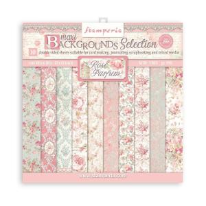 Stamperia - Rose Parfum - Background Selection - Paper Pack - 12" x 12" Clearance Online Fake
