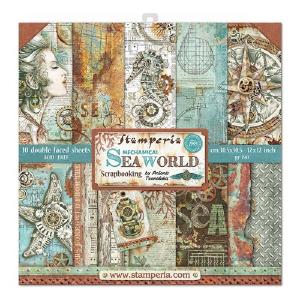 Stamperia - Sea World - Paper Pack    12 x 12" Free Shipping Perfect