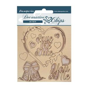 Stamperia - You and me - Decorative Chips - Save the date Looking For Online