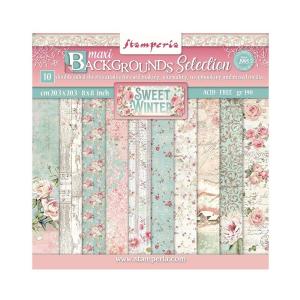 Stamperia - Sweet Winter -   Background Selection - Paper Pad - 8 x 8" Footlocker Pictures Cheap Online