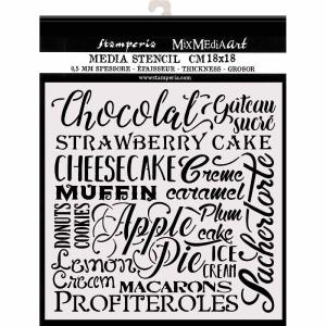 Stamperia - Sweety - Stencil - Chocolate Free Shipping For Nice