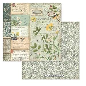 Stamperia - Spring Botanic w/Yellow Alpine Poppy    12 x 12" Sale Free Shipping