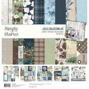 Simple Stories - Fresh Snow - Collection Kit  - 12 x 12" Outlet Popular