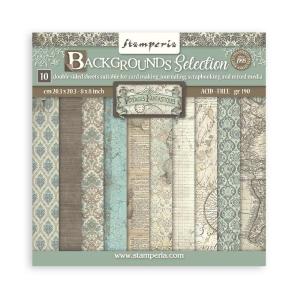 Stamperia - Voyages Fantastiques -   Background Selection - Paper Pad - 8 x 8" Cheap Sale View