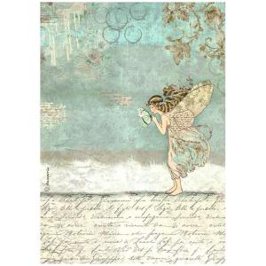 Stamperia - Wonderland - Fairy - Rice Paper A4 Marketable Online