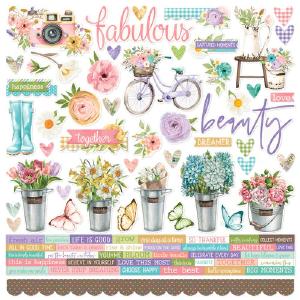 Simple Stories - Flower Shoppe - Cardstock Stickers - 12 x 12" Visit Sale Online