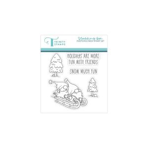 Trinity stamps - Clear stamps - Sledding Fun Genuine Cheap Pice