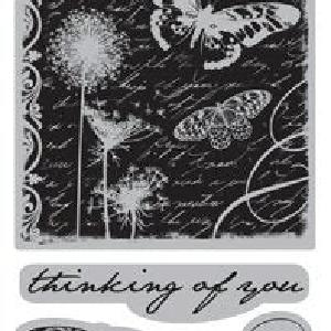 TPC Studio - Butterfly Collage - Cling Stamp Store Sale