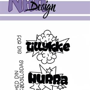 Nellie Snellen  - Clearstamp - Tillykke & Hurra Low Pice Sale Online