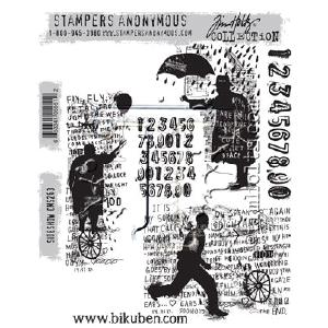 Tim Holtz Collection - Sideshow - Stamps Visit