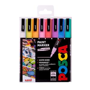 Uni Posca - PC 1MR - Pastell Set - Fine 0,9 x 1,3 mm Affordable Cheap Online