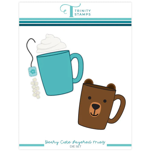Trinity stamps - Dies - Beary Cute Layered Mug die set Clearance Eastbay