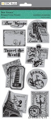 TPC Studio - Bon Voyage - Cling Stamp Cheap Sale Good Selling