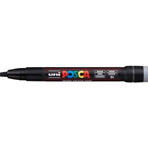 Uni Posca - PCF-350 - Brush Tip Pen - Black  (1 - 10 mm) Pay With Paypal For Sale