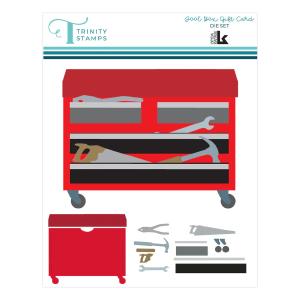 Trinity stamps - Dies - Tool box Gift Card holder Discount Tumblr