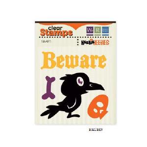 WeRMemoryKeepers: Heebie Jeebies - Raven clear stamps 100% Authentic Cheap Online