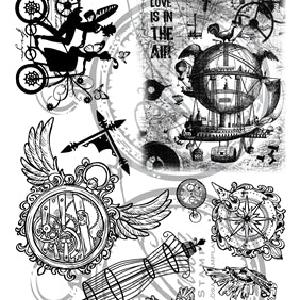 Vilda Stamps - Steampunk A5 - Umontert Stempel Cost Online