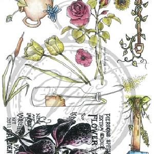 Vilda Stamps - Blommor & Blad - umontert Stempel Shop Offer Cheap Online