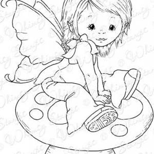Whimsy Stamps - Cling mount - Young Spring Fairy Free Shipping Factory Outlet