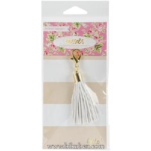 Webster's Pages - Charm Embellishement - White Tassel Outlet Deals