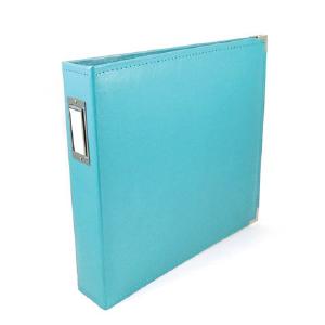 We R Memory Keepers - Classic Leather (Faux) Album - Aqua  12 x 12" Outlet Best Sale