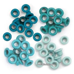 We R MemoryKeepers - Standard eyelets - Aqua Outlet Locations Sale Online