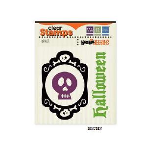 WeRMemoryKeepers: Heebie Jeebies - Skull clear stamps Cheap Sale Low Pice Fee Shipping