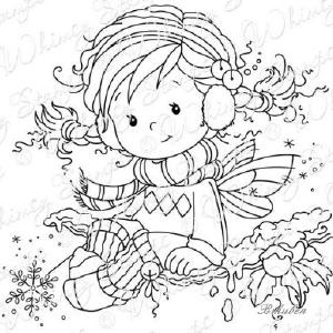 Whimsy Stamps - Cling Mount - Holly Cheap Pice Store