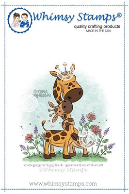 Whimsy Stamps - Cling mount - Giraffe Baby Love Discount Recommend